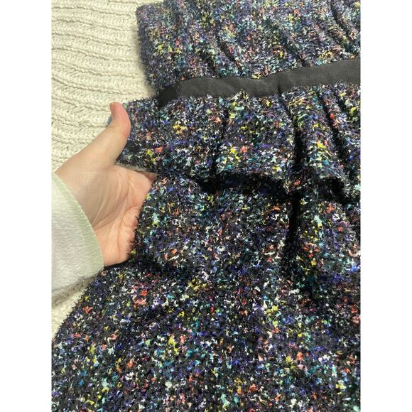 NWT BCBGeneration Sleeveless Dress Tiered Ruffled Womens Sz 4 Black Multicolored - Picture 6 of 14